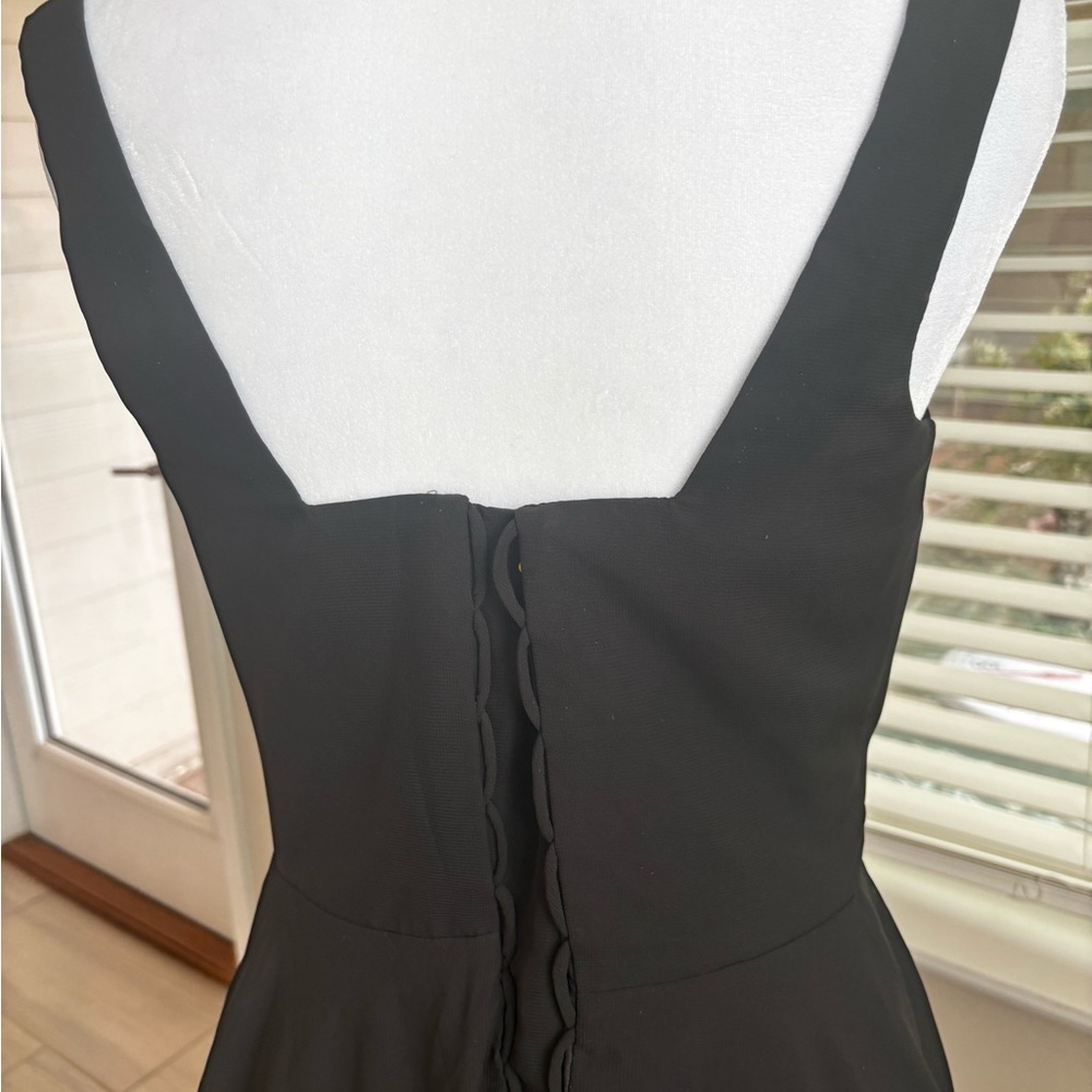 NWOT Basic Black Dress Sleeveless Square Neckline NWOT Size M/8 - Picture 4 of 9